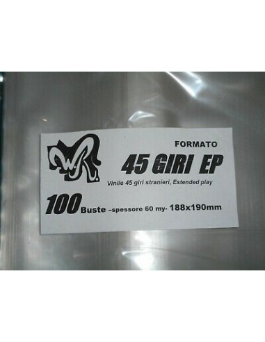 BUSTE VINILE 45 GIRI EP