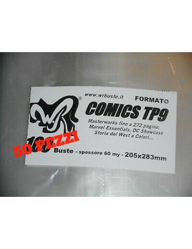 BUSTE COMICS TP9 - BUSTE PANINI MARVEL MASTERWORKS - 50 PEZZI