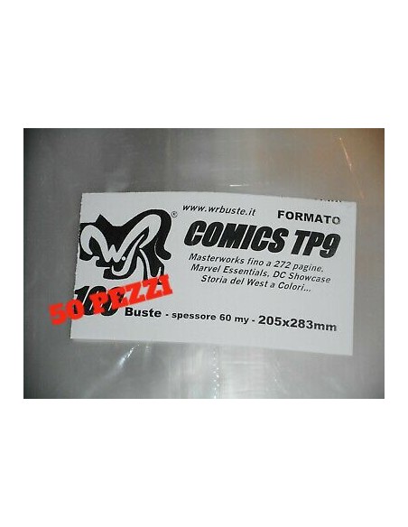 BUSTE COMICS TP9 - BUSTE PANINI MARVEL MASTERWORKS - 50 PEZZI