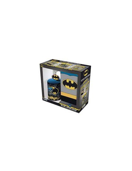 DC COMICS - GIFT BOX - MUG/TAZZA 320ML+PORTACHIAVI/KEYRING+NOTEBOOK "BATMAN"
