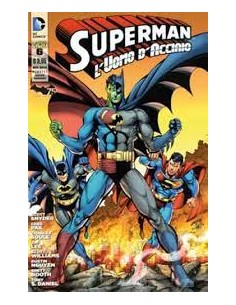 SUPERMAN L`UOMO D`ACCIAIO 6  VARIANT BATMAN 75 ANNI