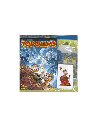 TOPOLINO 3441 con 20 CARTE (BASTONI E SPADE) + ASTUCCIO