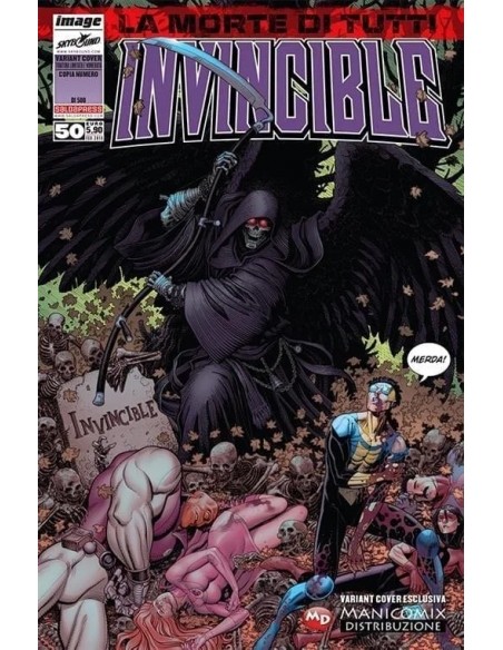 INVINCIBLE 50 - COVER VARIANT C ARTHUR ADAMS ESCLUSIVA MANICOMIX