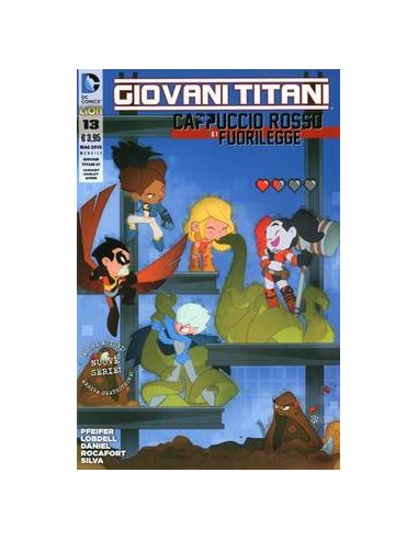 GIOVANI TITANI/CAPPUCCIO ROSSO E I FUORILEGGE 13  VARIANT HARLEY QUINN - GIOVANI TITANI 37