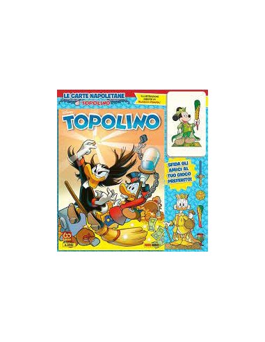 TOPOLINO 3442 con 20 CARTE (DENARI E COPPE)