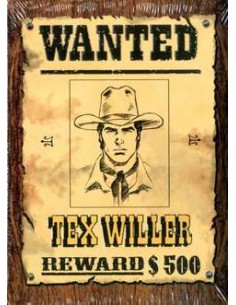 TEX WILLER WANTED BOX