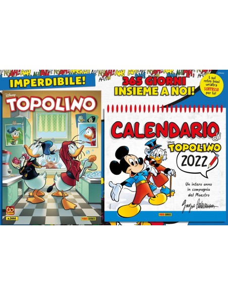TOPOLINO 3444 con CALENDARIO TOPOLINO 2022