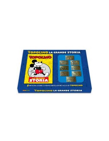 TOPOLINO LA GRANDE STORIA BOX - SET FRANCOBOLLI METALLICI - DISNEY SPECIAL BOOKS 4