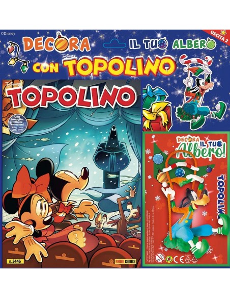 TOPOLINO 3446 + PIPPO IN ALTALENA - SECONDA USCITA ADDOBBI DI NATALE