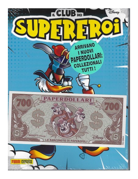 IL CLUB DEI SUPEREROI 4 CON BANCONOTA PAPERDOLLARI BASSOTTI