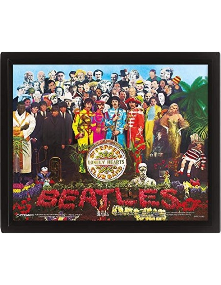 THE BEATLES SGT PEPPER 3D POSTER