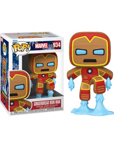 MARVEL FIGURE HOLIDAY GINGERBREAD IRON MAN - POP 934