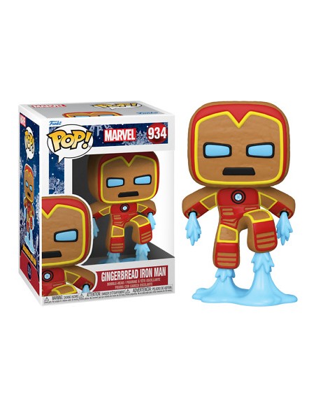 MARVEL FIGURE HOLIDAY GINGERBREAD IRON MAN - POP 934