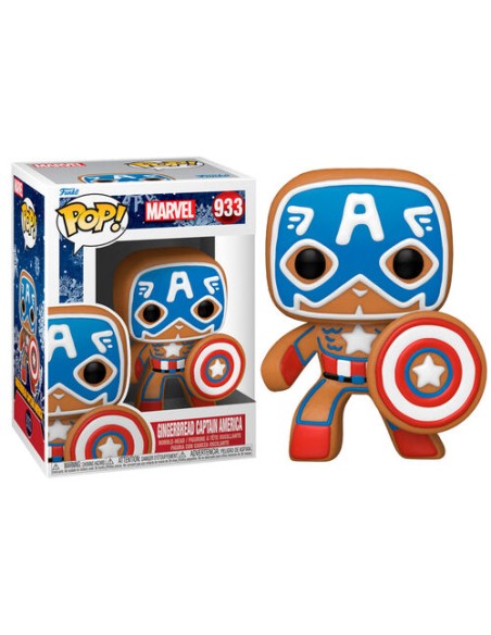 MARVEL HOLIDAY GINGERBREAD CAPTAIN AMERICA - POP 933