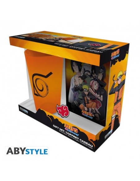 NARUTO SHIPPUDEN - XXL glass + Pin + Pocket