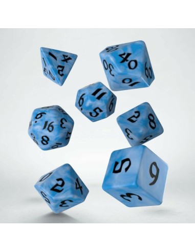 CLASSIC RUNIC GLACIER & BLACK DICE SET/SET DADI