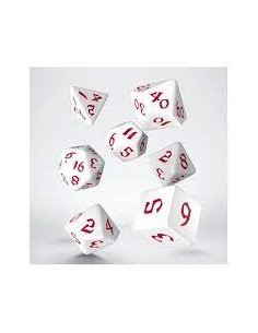 CLASSIC RUNIC WHITE & RED DICE SET/SET DADI