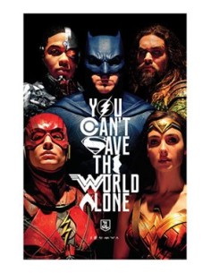JUSTICE LEAGUE MOVIE SAVE POSTER