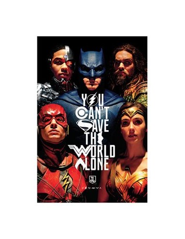 JUSTICE LEAGUE MOVIE SAVE POSTER