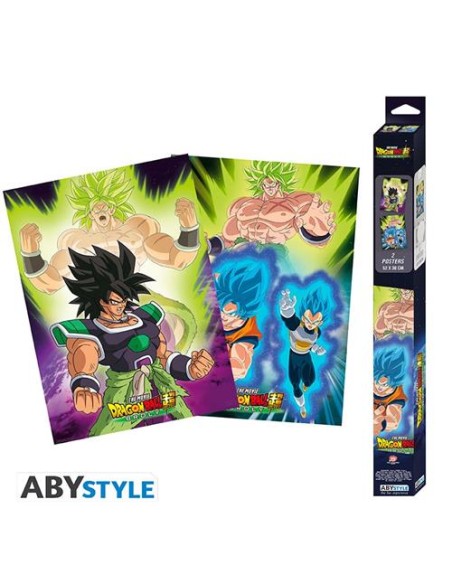 DRAGON BALL BROLY CHIBI POSTERS SET 2 PZ.