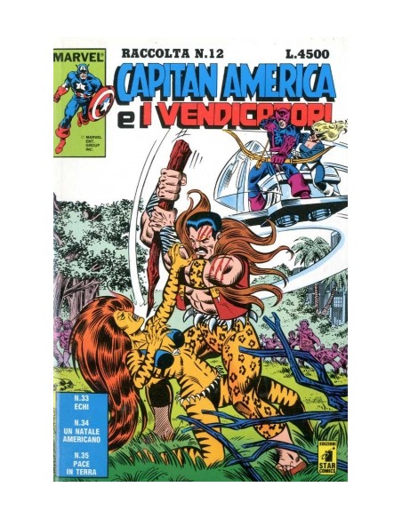 RACCOLTA CAPITAN AMERICA E I VENDICATORI 12