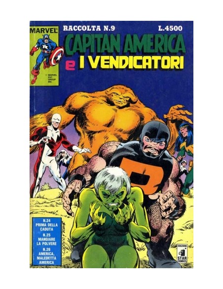 RACCOLTA CAPITAN AMERICA E I VENDICATORI 9