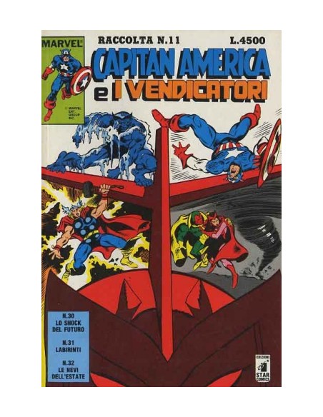 RACCOLTA CAPITAN AMERICA E I VENDICATORI 11