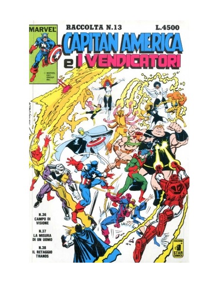 RACCOLTA CAPITAN AMERICA E I VENDICATORI 13