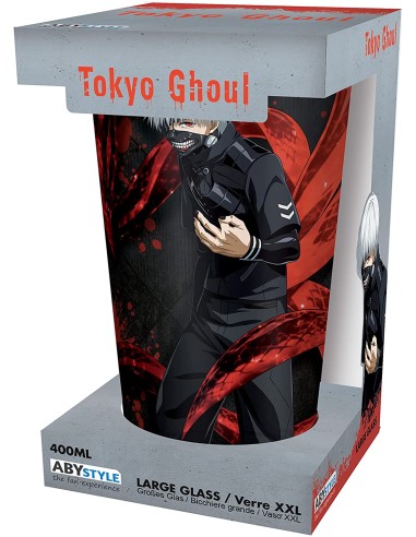 TOKYO GHOUL KANEKI & MASK LARGE GLASS