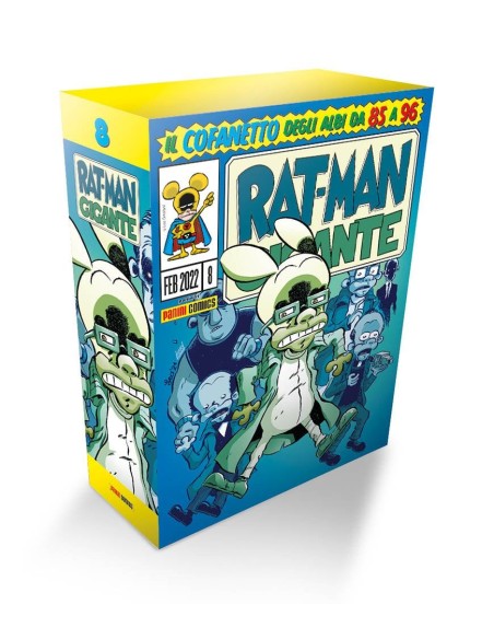 RAT-MAN GIGANTE COFANETTO 8 - 85/96 VUOTO (contiene ALBO ALLEGATO CON LE SCHEDE DELLE STORIE,GLI APPUNTI DI LEO ORTOLANI E BELLI