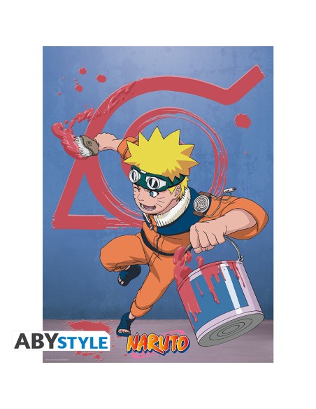 NARUTO NARUTO & KONOHA EMBLEM POSTER
