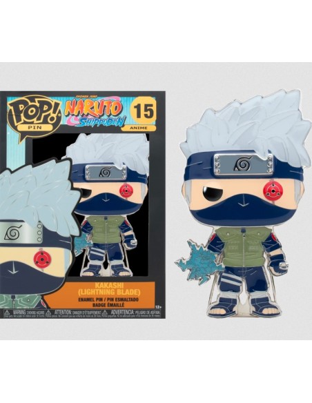 NARUTO SHIPPUDEN KAKASHI ENAMEL PIN 10 CM. - POP 15