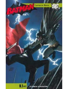 BATMAN CAPPUCCIO ROSSO 1