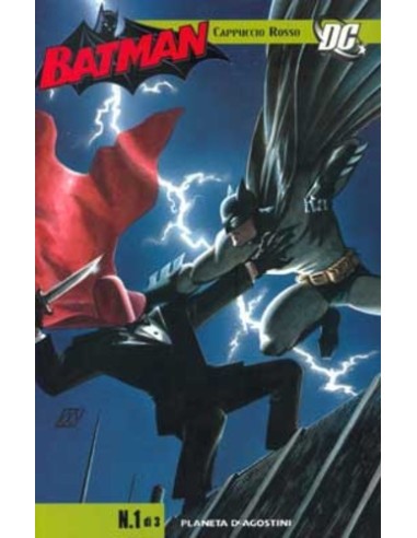 BATMAN CAPPUCCIO ROSSO 1