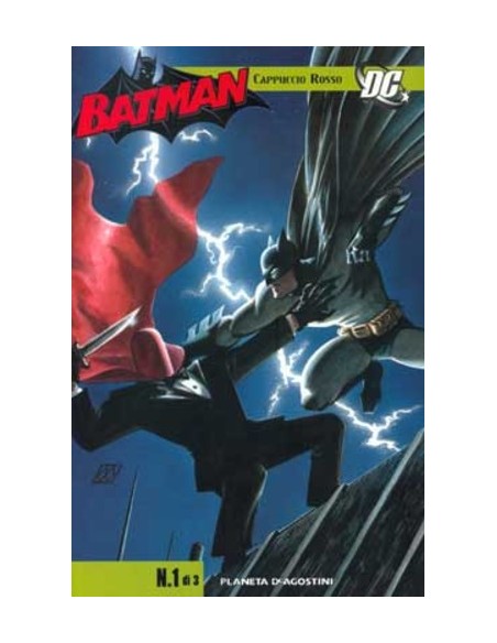 BATMAN CAPPUCCIO ROSSO 1