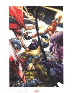 SIMONE BIANCHI LITOGRAFIA AVENGERS VS THANOS