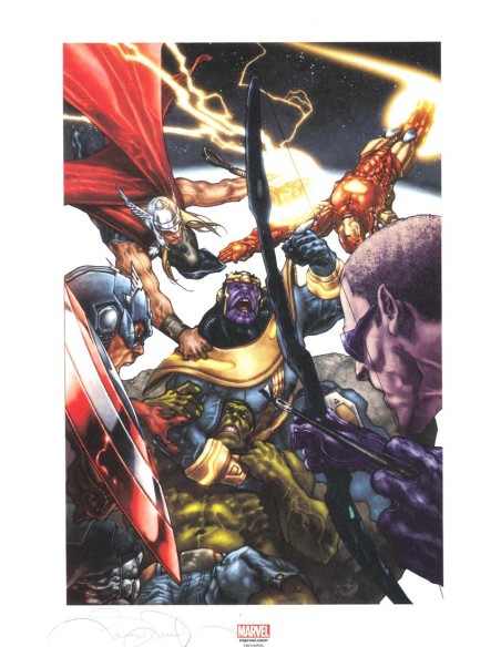 SIMONE BIANCHI LITOGRAFIA AVENGERS VS THANOS