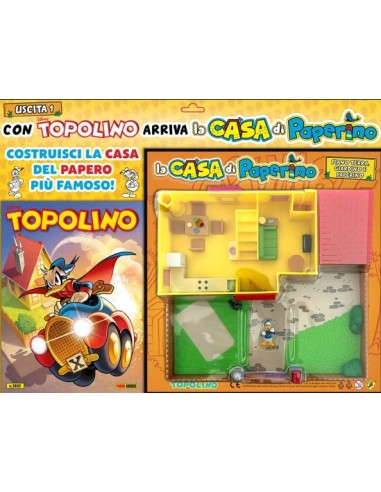 TOPOLINO 3460 + GADGET CASA DI PAPERINO PIANO TERRA, GIARDINO E PAPERINO (1° USCITA)