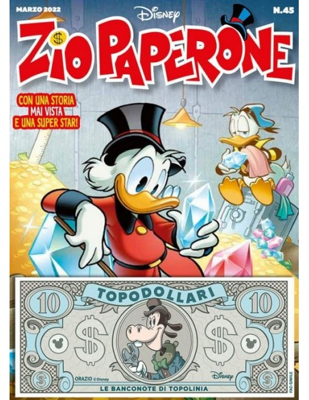 ZIO PAPERONE 45 BANCONOTA ORAZIO
