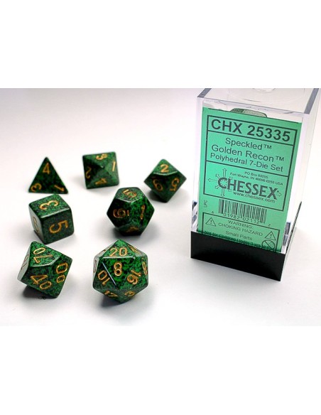 BOX 7 DADI SPECKLED GOLDEN RECON