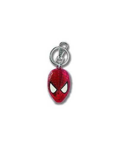 SPIDERMAN HEAD COLORED PEWTER KEY