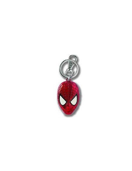 SPIDERMAN HEAD COLORED PEWTER KEY