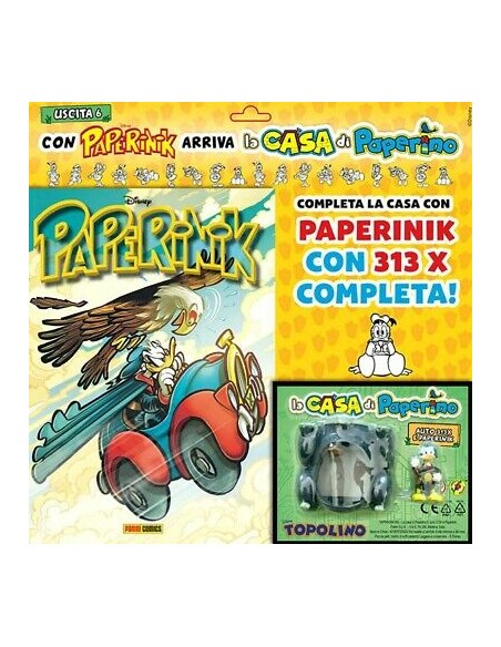 PAPERINIK 64 + GADGET CASA DI PAPERINO PAPERINIK E 313X COMPLETA (6° USCITA - PAPERINIK APPGRADE