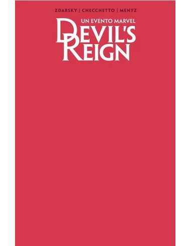 DEVIL`S REIGN 1 RED COVER VARIANT