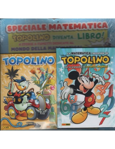 TOPOLINO 3470 + TOPOLIBRO LA MATEMATICA RACCONTATA DA TOPOLINO