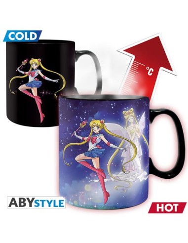 SAILOR MOON - TAZZA HEAT CHANGE 460ML - SAILOR CHIBI