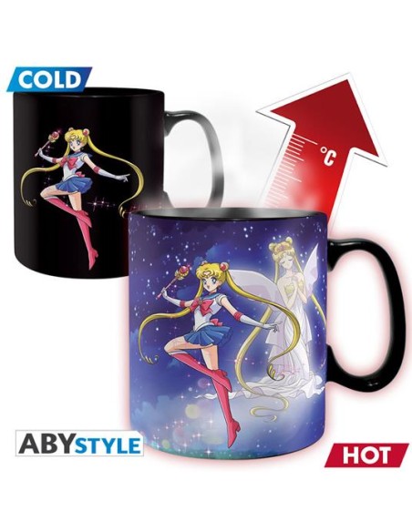 SAILOR MOON - TAZZA HEAT CHANGE 460ML - SAILOR CHIBI