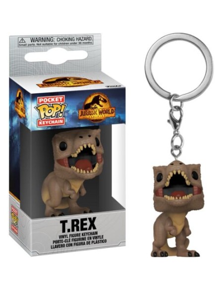 JURASSIC WORLD 3 T-REX POCKET - POP KEYCHAIN