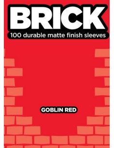 BRICK SLEEVES GOBLIN RED - 67mm x 92mm