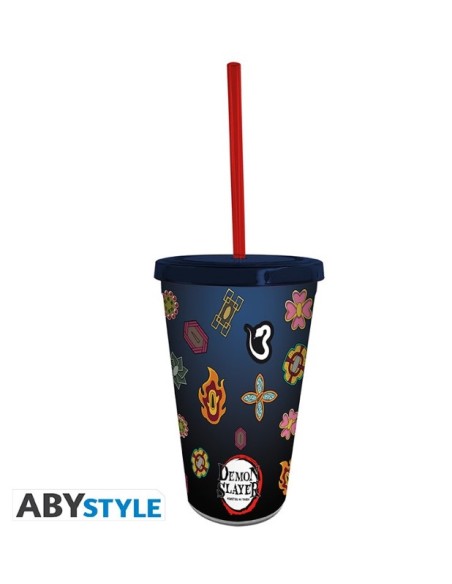 DEMON SLAYER PILLARS TUMBLER W/STRAW